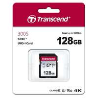 Transcend Transcend TS128GSDC300S SDXC 128GB Class 10 ( 95MB/s ) fekete/fehér memóriakártya