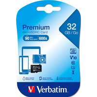 Verbatim Verbatim Premium memóriakártya 32 GB MicroSDHC Class 10