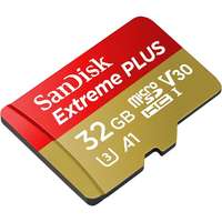 SanDisk SanDisk Extreme Plus SDSQXBG-032G-GN6MA 32 GB micro SDHC A1 Class 10 UHS-I V30 memóriakártya adap...