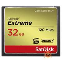 SanDisk Sandisk 32GB Compact Flash Extreme (SDCFXSB-032G-G46) 120MB/s memória kártya
