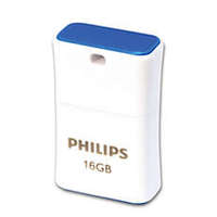Philips Philips FM16FD85B/00 USB flash meghajtó 16 GB USB A típus 2.0 Kék, Fehér