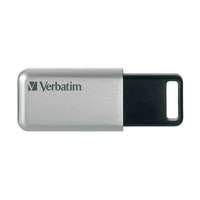 Verbatim Verbatim Secure Pro USB flash meghajtó 64 GB USB A típus 3.2 Gen 1 (3.1 Gen 1) Fekete, Szürke