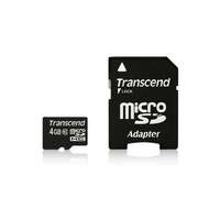 Transcend Transcend 4GB MicroSDHC Class 10 memóriakártya + adapter