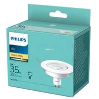 Philips Philips GU10 LED 3W 230lm 2700K meleg fehér 36° - 35W izzó helyett + billenthető keret
