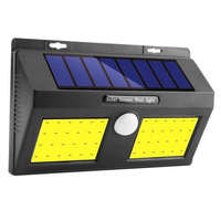 Alloet Alloet napelemes kültéri 20W COB LED Lámpa alkonyat kapcsolóval és mozgásérzékelővel #fekete
