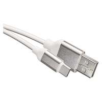 EMOS Töltő- és adatkábel USB-A 2.0 / USB-C 2.0, 1 m, fehér