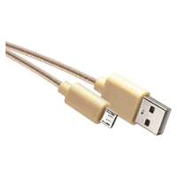 EMOS Töltő- és adatkábel USB-A 2.0 / micro USB-B 2.0, 1 m, arany