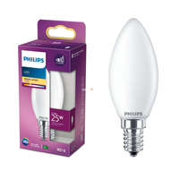Philips Philips E14 LED 2,2W 250lm 2700K melegfehér opál gyertya - 25W izzó helyett