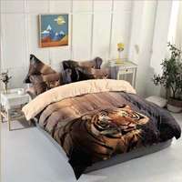 Nonbrand 3d tigris ágyneműhuzat barna színben