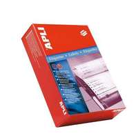 APLI Etikett, mátrixnyomtatókhoz, 1 pályás, 210x148,1 mm, APLI, 1000 etikett/csomag - 500 ív/doboz