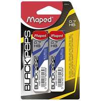 Maped Grafitbél, 0,7 mm, HB, 12 szálas, MAPED "Black Peps" - 24 szál /bliszt