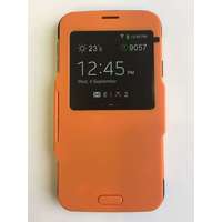 Samsung Samsung G900 Galaxy S5 narancssárga Armor ablakos könyvtok