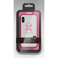 Blue Star Joway BHK30 iPhone X / XS (5,8") rózsaszín keretes átlátszó szilikon tok