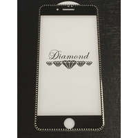  Diamond iPhone 7 / 8 / SE 2020 / SE 2022 (4,7") fekete-ezüst 3D előlapi üvegfólia