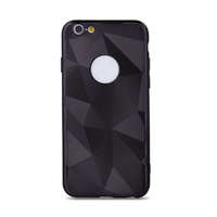 OEM Geometric Shine iPhone XS Max (6,5") fekete szilikon tok