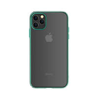 Devia Devia Glimmer iPhone 11 Pro Max (6,5") átlátszó kemény hátlap tok zöld kerettel