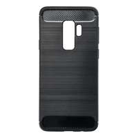 Samsung Samsung Galaxy S9 Plus szilikon tok, fekete, SM-G965, Carbon fiber