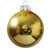 Nonbrand Arany gömb karácsonyfa dísz 8cm