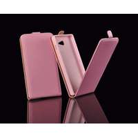 Samsung Samsung G850 Galaxy Alpha pink rózsaszín szilikon keretes vékony flip tok