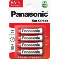 Panasonic Elem PANASONIC Red Zinc 1,5 V cink-mangán AA (4db) R6RZ/4BP
