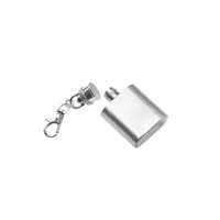 MINI FLASK MINI FLASK mini laposüveg kulcstartó, ezüst, 29 ml