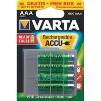 Varta VARTA Recycled AAA 800mAh Ni-MH 1,2V (4 db) Újratölthető akku elem