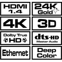 Savio Elmak SAVIO CL-121 HDMI 1.8m v1.4 3D fekete kábel