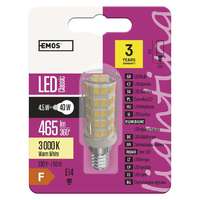 EMOS LED izzó páraelszívóba Classic JC / E14 / 4,5 W (40 W) / 465 lm / meleg fehér