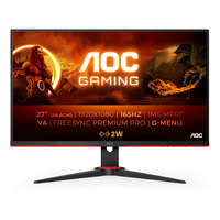 AOC AOC 27G2SAE/BK számítógép monitor 68,6 cm (27") 1920 x 1080 pixelek Full HD LED Fekete, Vörös