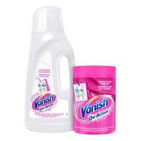 Vanish Vanish White folyékony Folttisztító 2L + Vanish Pink Folttisztító por 625g