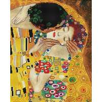 Makana A csók (Gustav Klimt) - Gyémántszemes kirakó készlet, kerettel (40x50 cm)