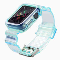 Apple Apple Watch 4-6 / SE (44mm) Light Strap Set okosóra szíj tokkal, Kék