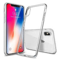 Apple iPhone X XS (5,8") átlátszó szilikontok vékony fényes telefontok tartó Apple