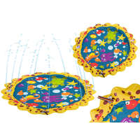  Színes szökőkút szőnyeg gyerekeknek, pancsolójáték – sárga/kék, 100 cm (I-6661)