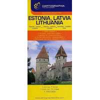  Észtország Lettország, Litvánia autóstérkép 1:700 000 - Európai autótérképek