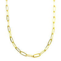 Maria King Hosszú szemes rozsdamentes acél nyaklánc arany színben, 60 cm