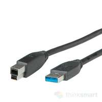 Roline ROLINE 11.02.8870 USB kábel 1,8 M USB 3.2 Gen 1 (3.1 Gen 1) USB A USB B Fekete