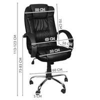 Nonbrand Bőr irodai szék - fekete