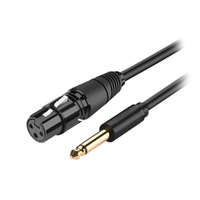 Ugreen Ugreen 20719 audio kábel 2 M 6.35mm XLR Fekete