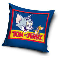 Carbotex Tom és Jerry párna, díszpárna 40x40 cm kék