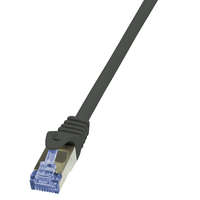 Logilink LogiLink 0.5m Cat.6A 10G S/FTP hálózati kábel Fekete 0,5 M Cat6a S/FTP (S-STP)