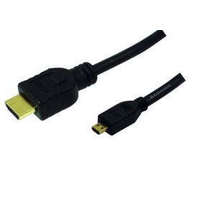 Logilink LogiLink HDMI/microHDMI, 2.0m HDMI kábel 2 M HDMI A-típus (Standard) HDMI D-típus (Micro) Fekete