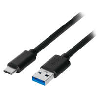 Akyga Akyga AK-USB-24 USB kábel 0,5 M USB 3.2 Gen 1 (3.1 Gen 1) USB A USB C Fekete