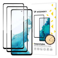 Wozinsky Wozinsky Super Tough Full Glue Edzett üveg Samsung Galaxy A53 5G fekete kerettel - 2 db