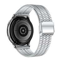 Garmin Pótszíj (univerzális, 20 mm, fém) EZÜST Samsung Galaxy Watch Active 2 44mm (SM-R820N), Samsung Ga...