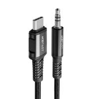 ACEFAST ACEFAST audio kábel USB type-c - 3,5 mm Mini Jack (apa) 1,2 m, Aux fekete (C1-08 fekete)