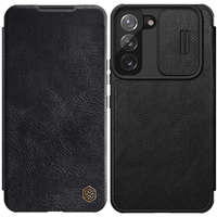 Nillkin Nillkin Qin Leather Pro tok Samsung Galaxy S22 + (S22 Plus) Kameravédő fedővel fekete