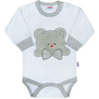 New Baby New Baby Luxus baba hosszú ujjú body New Baby Honey Bear 3D 9-12 hó (80 cm)