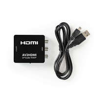 Nedis HDMI ™ Converter | 3x RCA Female | HDMI™ Kimenet | 1 irányú | 1080p | 1.65 Gbps | ABS | Antracit