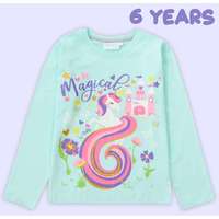 Mini Kidz Mini Kidz Birthday/Szülinapos póló lányoknak 6 éves vagyok 5-6 év (116 cm)